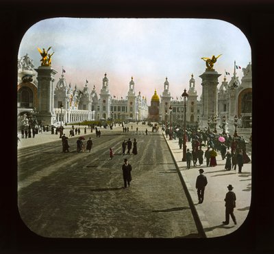 Esposizione di Parigi: Esplanade des Invalides, Parigi, 1900 da French Photographer